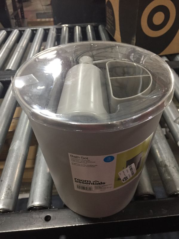 Photo 1 of 3pc Bath Coordinates Bundle Gray - Room Essentials™
