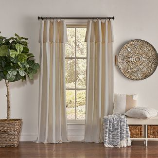 Photo 1 of 2pc Light Filtering Drop Cloth Window Curtain Panel - Mercantile

