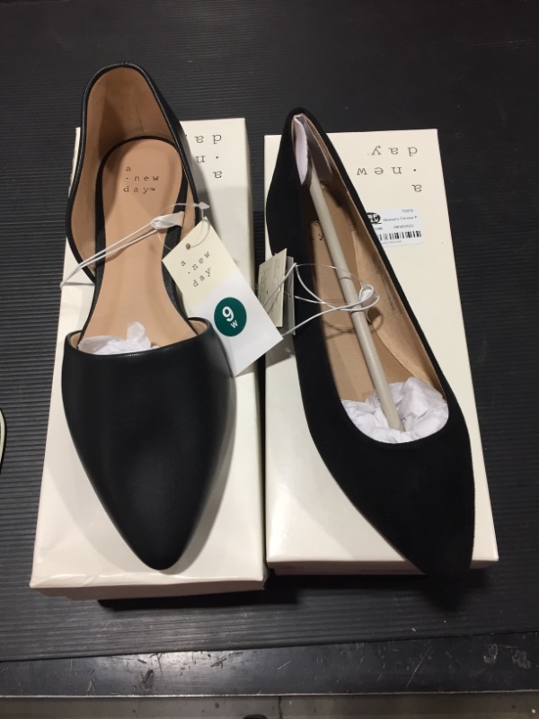 Photo 1 of 2PACK OF BLACK FLATS 
SIZE 6&9 
DIFFERENT STYLES 