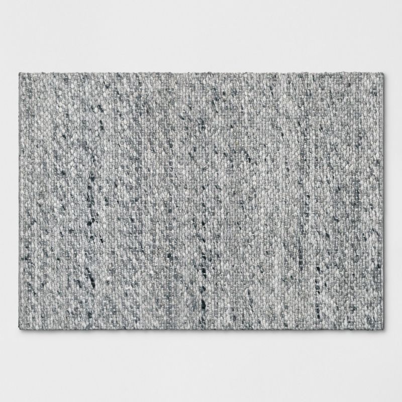 Photo 1 of 2'x3' Chunky Knit Wool Woven Rug Gray - Project 62 , Size: 2'x3'