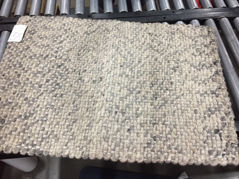 Photo 2 of 2'x3' Chunky Knit Wool Woven Rug Gray - Project 62 , Size: 2'x3'