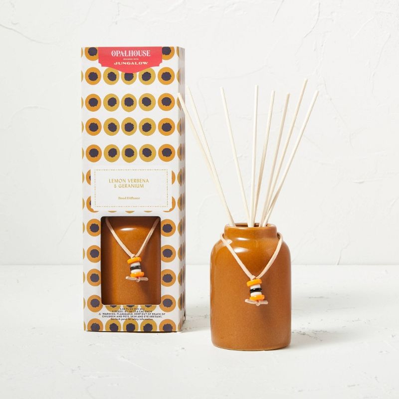 Photo 1 of 120ml Lemon Verbena Ceramic Reed Diffuser Yellow - Opalhouse™ Designed with Jungalow™ Pack of 7
