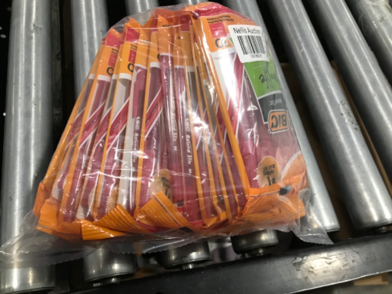 Photo 1 of BIC Round Stic Ballpoint Pens Red 10Pk Pack of 15