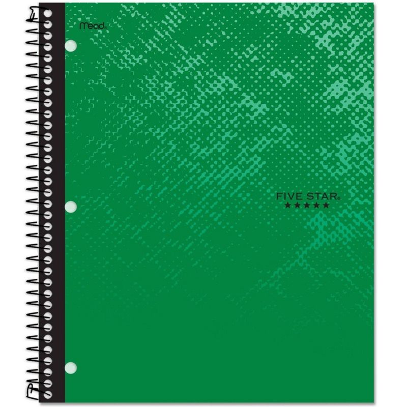 Photo 1 of 12 pack of Five Star 1 Subject College Ruled Spiral Notebook Green
