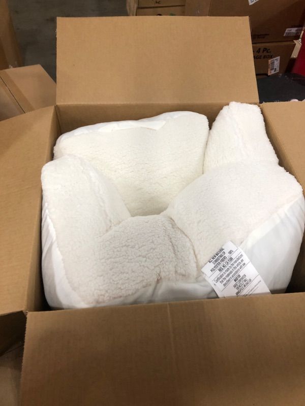 Photo 2 of 2 pack of Sherpa Bed Rest Pillow - Room Essentials™