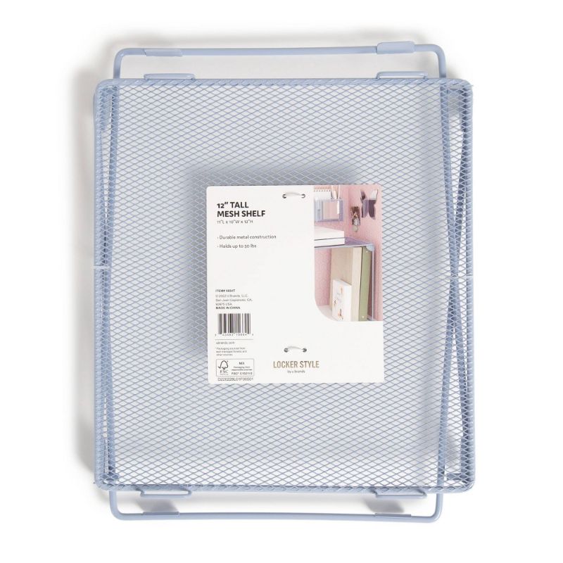 Photo 1 of 2  pack of 12" Mesh Locker Shelf Moonmist - U Brands
