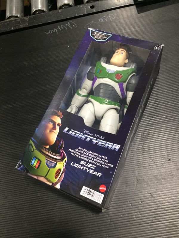 Photo 2 of Disney Pixar Lightyear Large 12 Inch Scale Space Ranger Alpha Buzz Lightyear Action Figure, 12 Movable Joints, Authentic Movie Gift 4 Years & Up
