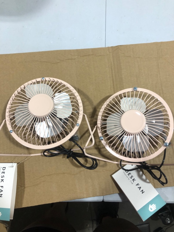 Photo 1 of DESK FAN PINK
2 PACK 