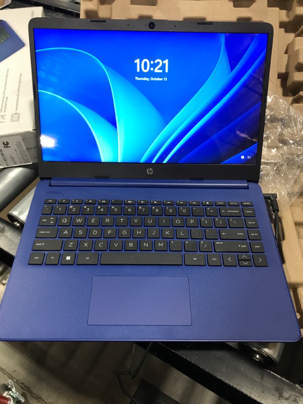 Photo 2 of HP 14" Stream Touchscreen Laptop with Windows Home in S mode - AMD Processor - 4GB RAM Memory - 64GB Flash Storage - Indigo Blue (14-fq0037nr)

