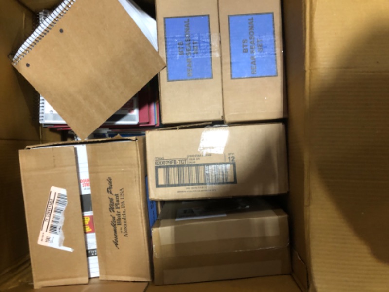 Photo 1 of LARGE NOTEBOOK BOX LOT 
SOLD AS IS 
