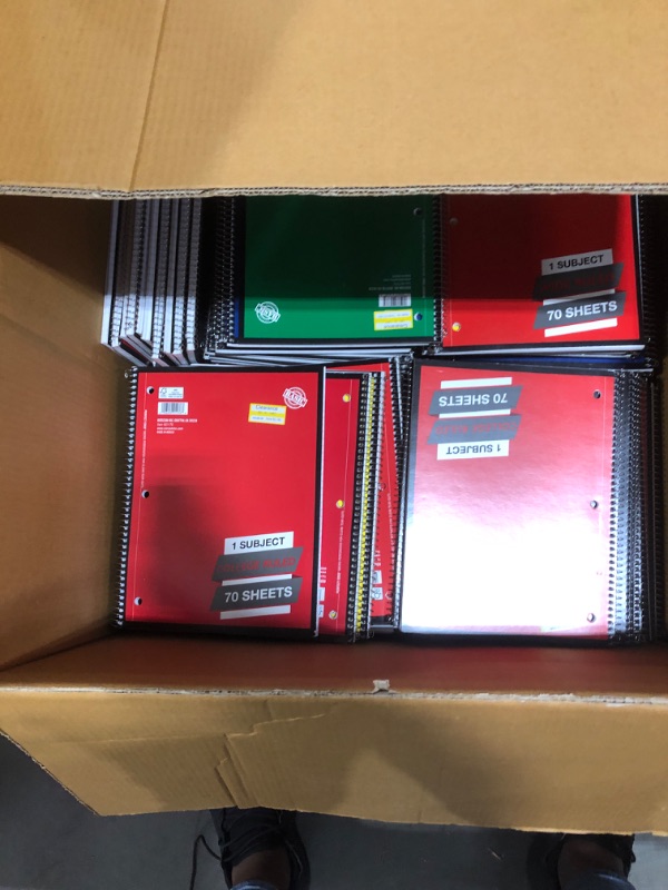 Photo 1 of LARGE NOTEBOOK BOX LOT 
SOLD AS IS 