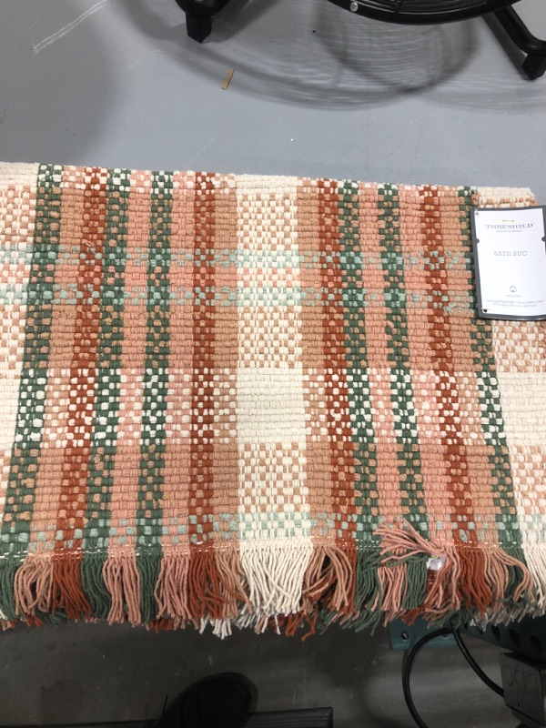 Photo 2 of 17"x24" Harvest Plaid Bath Rug - Threshold™
