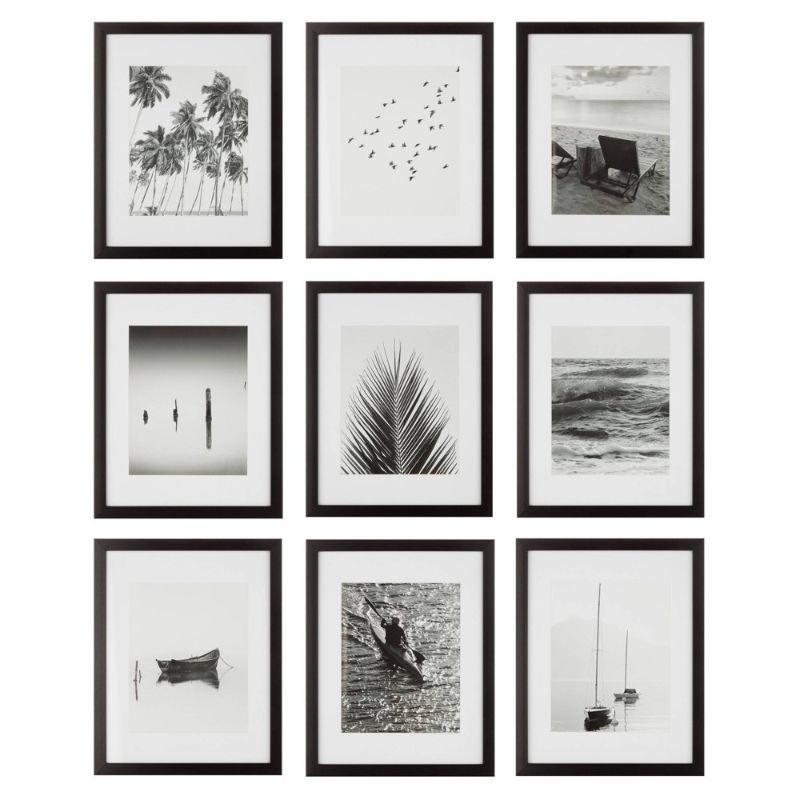 Photo 1 of (Set of 9) 11" X 14" Gallery Grid Kit Black - Instapoints
