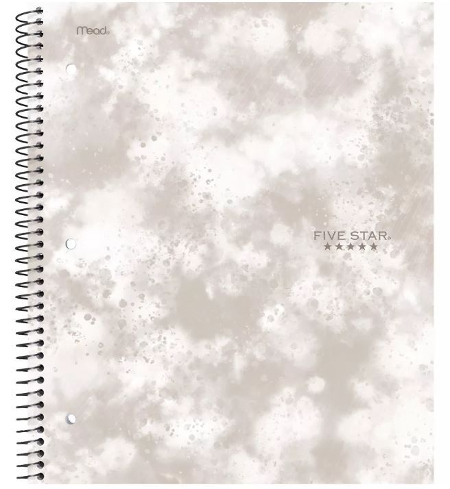 Photo 1 of  12 of the Five Star 1 Subject College Ruled Spiral Notebook
