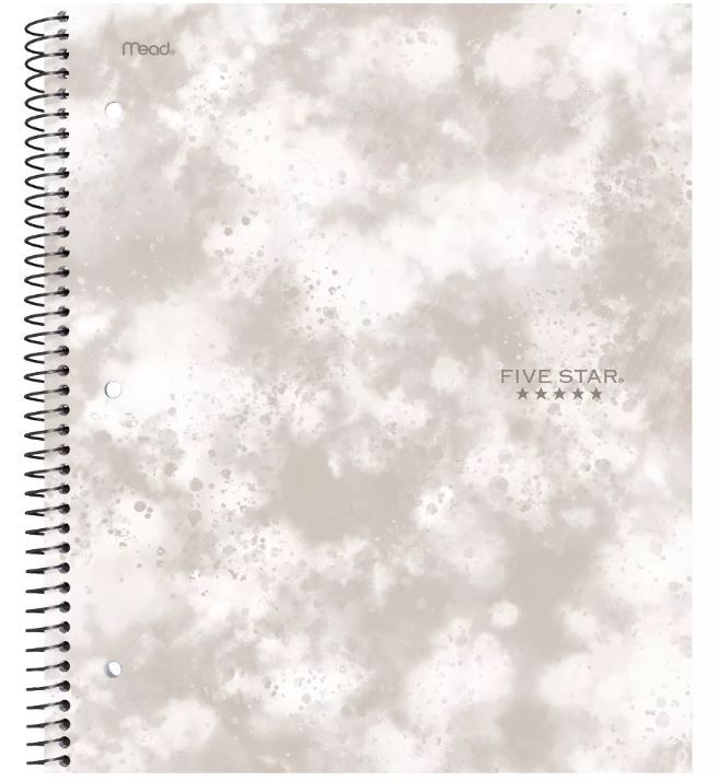 Photo 1 of 12 pack of Five Star 1 Subject College Ruled Spiral Notebook White

