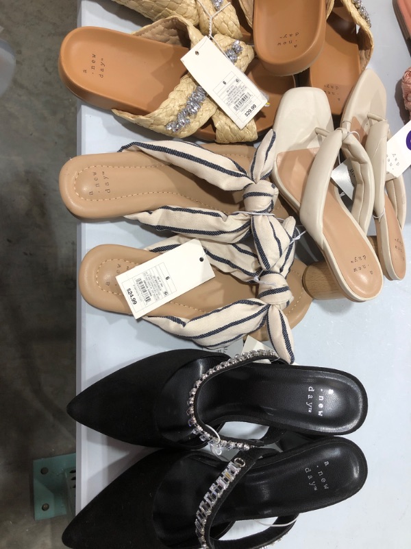 Photo 3 of 5 PAIRS OF HEELS AND SANDALS SIZR 6 - 6.5