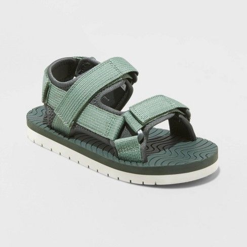 Photo 1 of Kids' Emery Ankle Strap Sandals - Cat & Jack Olive 6