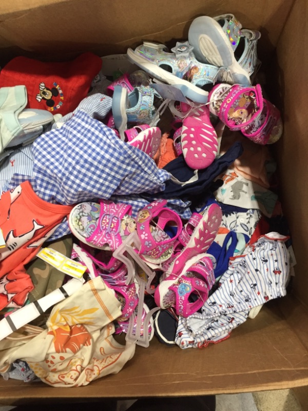 Photo 3 of BOX OF CHILDREN CHILD KIDS CLOTHES AND SHOES 