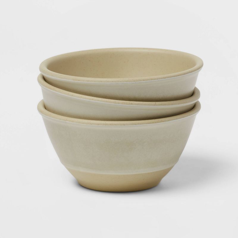 Photo 1 of 7.5oz 3pk Melamine Lancashire Mini Dip Bowls - Threshold™

