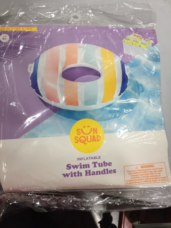 Photo 1 of 2-Inflatable Swim Tube 33” Round Float Handles
