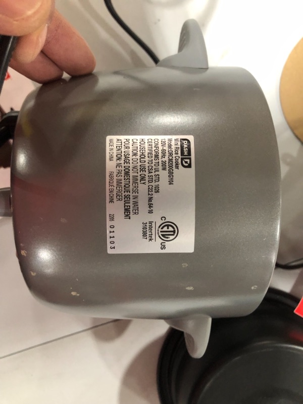 Photo 4 of Dash 2-Cup Electric Mini Rice Cooker