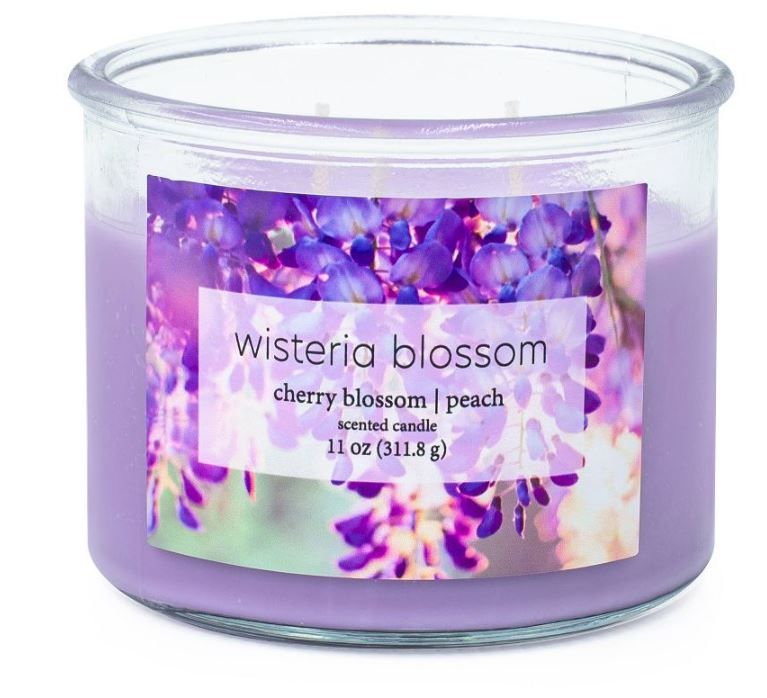 Photo 1 of 2 11oz 3-Wick Candle Wisteria Blossom