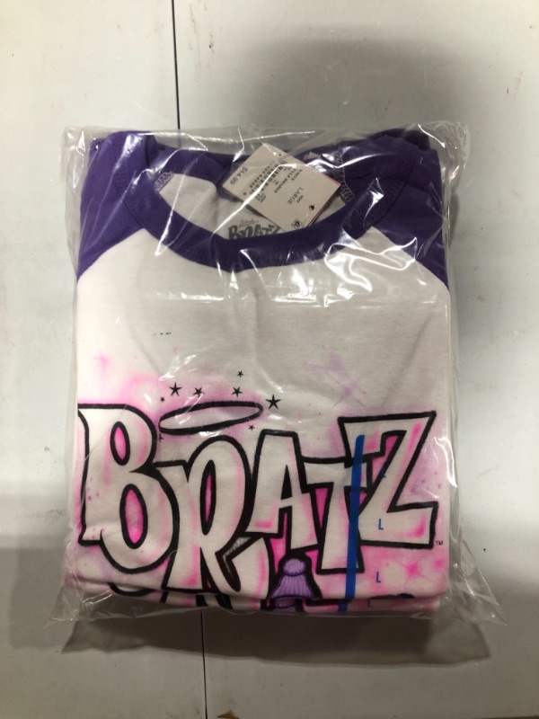 Photo 2 of A Pack Of 6 Women's Bratz Ringer Short Seeve Cropped Graphic T-Shirt -