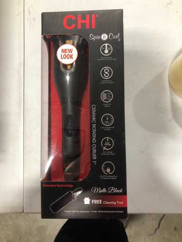 Photo 2 of CHI Spin & Curl Ceramic Rotating Curler - 1"