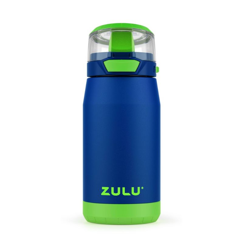 Photo 1 of Zulu Flex 12oz Stainless Steel Kids' Water Bottle - Blue/Green