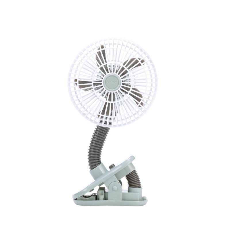 Photo 1 of 4 in. Battery Operated Clip Fan, White & Grey
