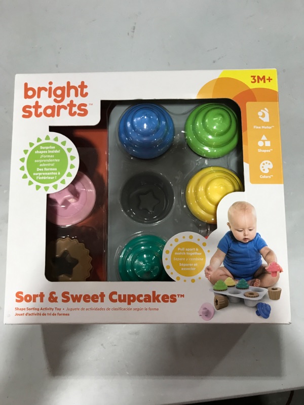 Photo 2 of Bright Starts Sort  Sweet Cupcakes Shape Sorting Activity Toy