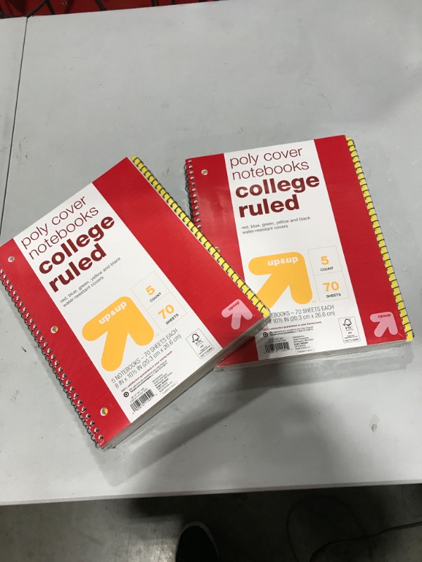 Photo 2 of 10pk 1 Subject Wide Ruled Spiral Notebooks - up  up