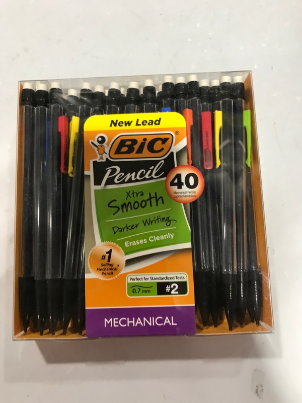 Photo 2 of Bic #2 Xtra Life Mechanical Pencils, 0.7mm, 40ct - Multicolor