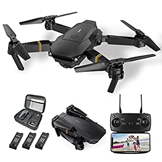 Photo 1 of E58 Drones Camera for Adults/Kids/ Beginners, 3PCS Batteries Foldable 4K Drone with 1080P HD Camera RC Quadcopter, WiFi FPV Live Video, Altitude Hold, One Key Take Off/Landing, 3D Flip. Gifts for Girls/Boys