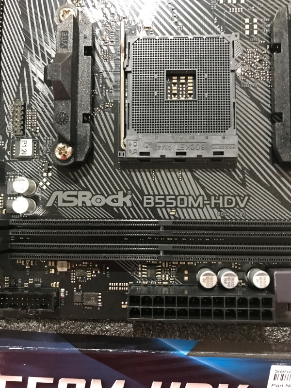 Photo 3 of ASRock B550M-HDV Supports 3rd Gen AMD AM4 Ryzen/Future AMD Ryzen Processors Motherboard