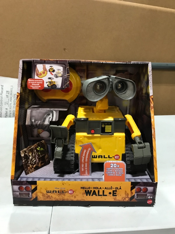 Photo 2 of Disney Pixar Talking Wall-E Remote Control Robot Toy