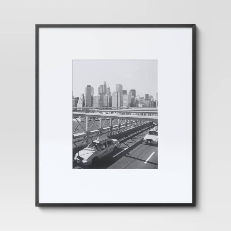Photo 1 of 19.4" X 22.4" Matted to 11" X 14" Thin Gallery Oversized Image Frame Black - Project 62™
