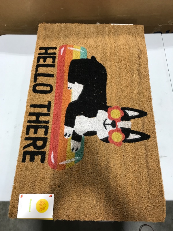 Photo 2 of 16x26 Hello Summer Dog Doormat Natural - Threshold