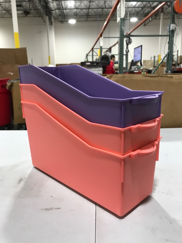 Photo 1 of Colored Plastic Connectable File Holders 3PK