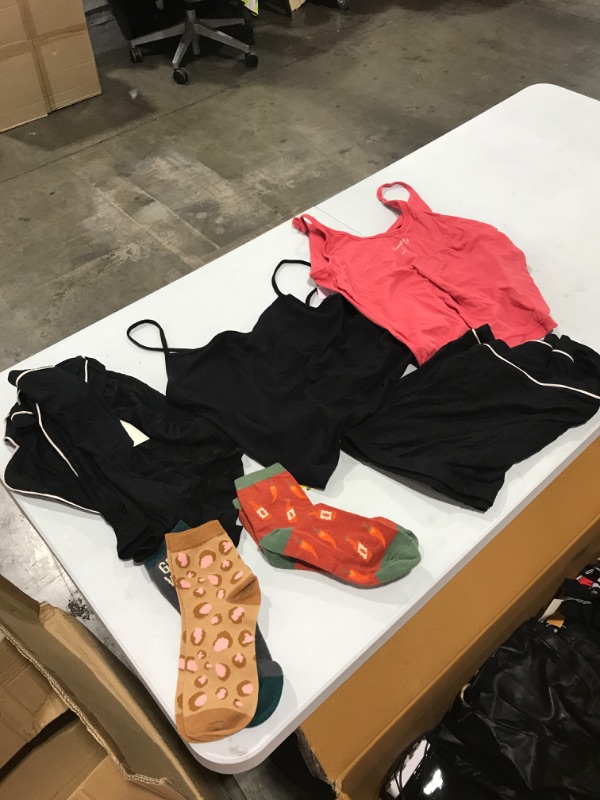 Photo 1 of Box Lot Bundle of random clothes & shoes new & used, mixed sizes, men's, women & kids