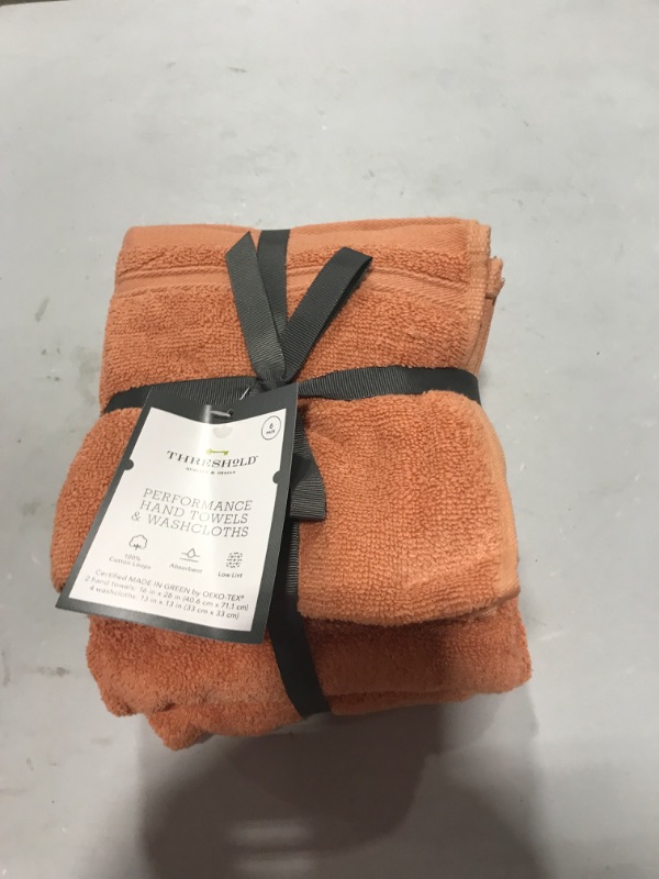 Photo 2 of 6pc Performance Bath Towel Set - Threshold™
