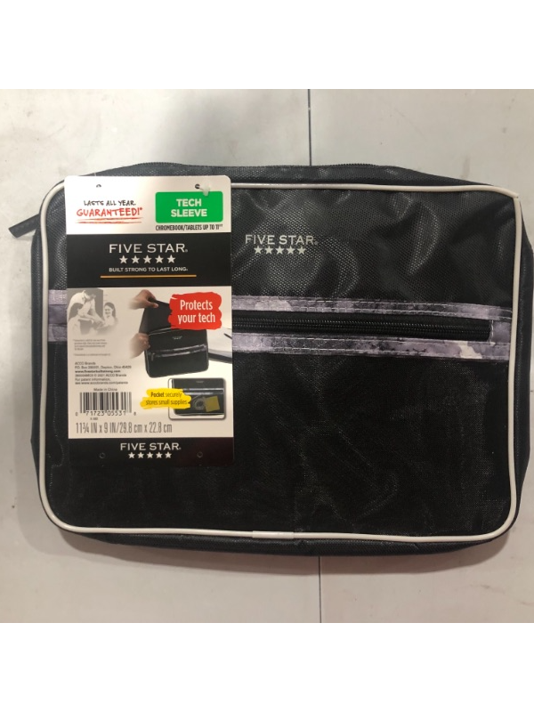 Photo 1 of Chromebook Sleeve Black Fits 11" - Five Star