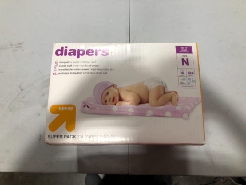 Photo 2 of Diapers Super Pack Size Newborn - 124ct - up & up