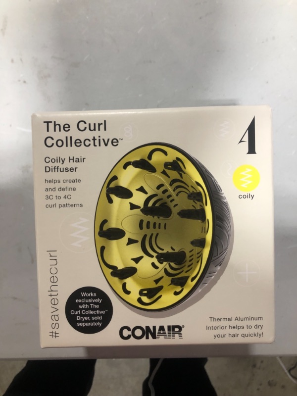 Photo 2 of Conair the Curl Collective Diffuser 4 Curly to Coily - Yellow
