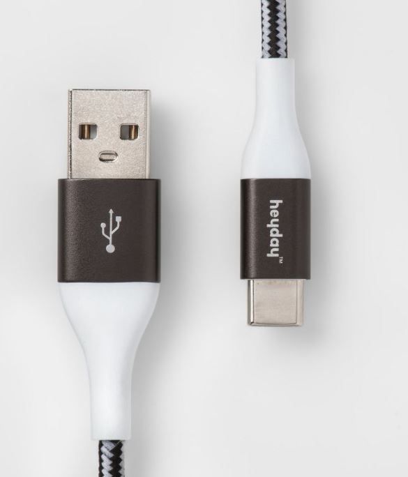 Photo 1 of heyday™ USB-C to USB-A Braided Cable

