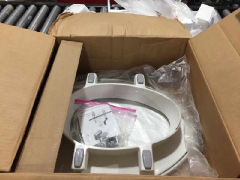 Photo 2 of BEMIS Independence 7YE85300TSS 000 Clean Shield 3" Elevated Plastic Toilet Seat