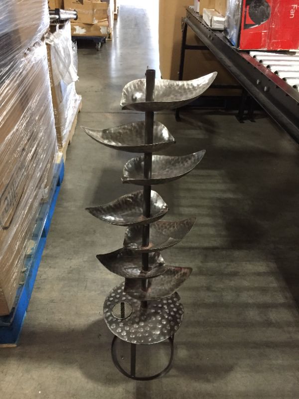 Photo 3 of Alpine Metal Silver Tiered Fountain