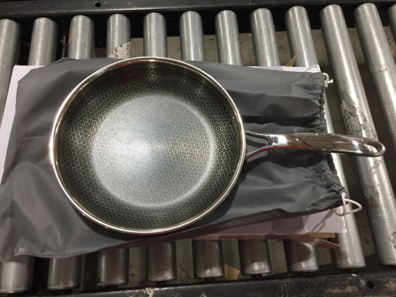 Photo 2 of HexClad 10 Inch Hybrid Stainless Steel Frying Pan with Stay-Cool Handle - PFOA Free