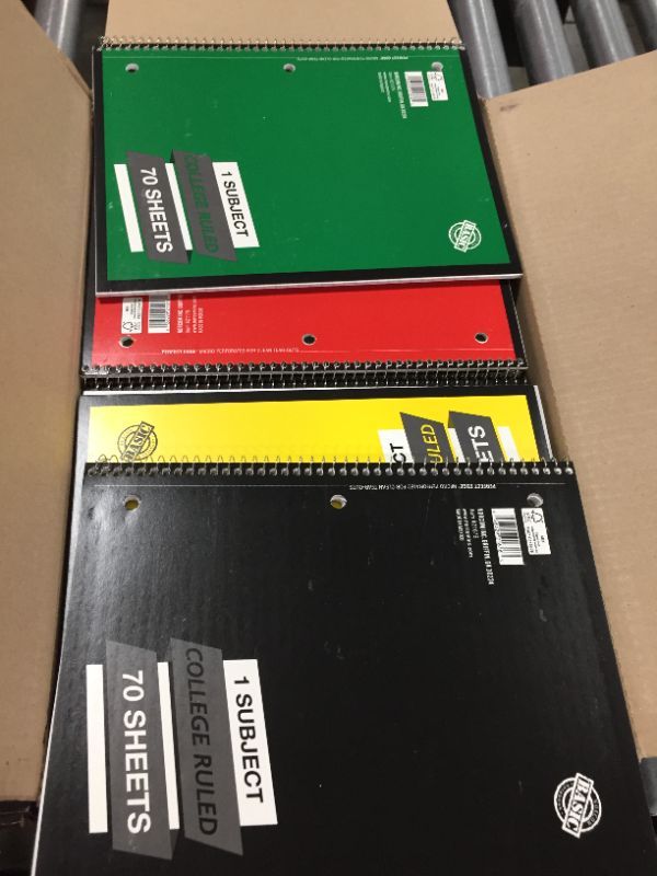 Photo 1 of 48 PACK - SPIRAL NOTEBOOKS 