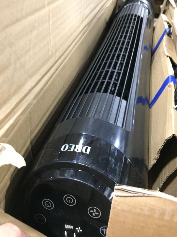 Photo 2 of Tower Fan, Dreo 90° Oscillating Fans with Remote, Quiet Cooling,12 Modes, 12H Timer, Space-Saving, LED Display with Touch Control, 40” Portable Flo
